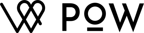 Logo complet POW en version noir